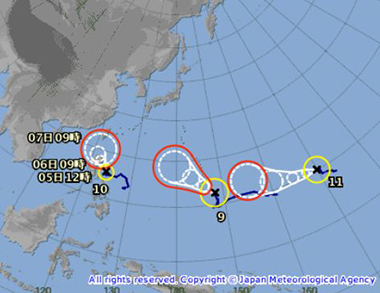 台風３兄弟